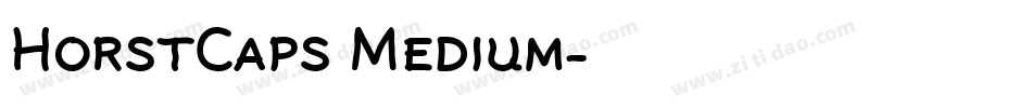 HorstCaps Medium字体转换